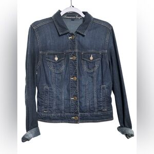 American Eagle | Blue Denim Jean Jacket Women’s Large | Classic Layering Staple